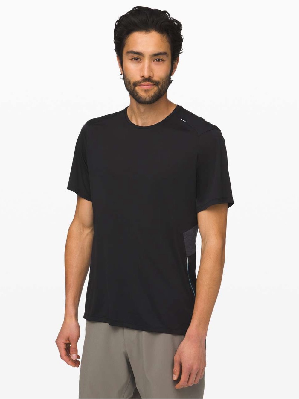 Lululemon Men’s Fast and Free Short Sleeve
Black / Heathered Obsidian Large